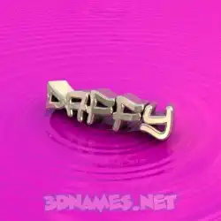 daffy in Pink Graffiti style - 3D name wallpaper
