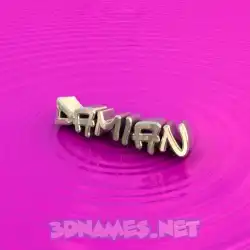 damian in Pink Graffiti style - 3D name wallpaper