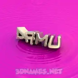 damu in Pink Graffiti style - 3D name wallpaper