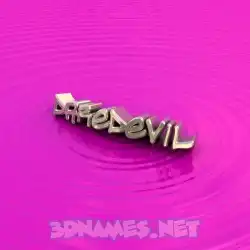 daredevil in Pink Graffiti style - 3D name wallpaper