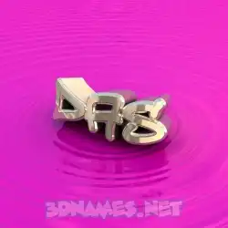 das in Pink Graffiti style - 3D name wallpaper