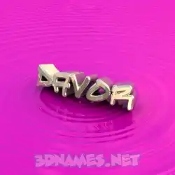 davor in Pink Graffiti style - 3D name wallpaper
