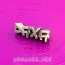daxa in Pink Graffiti style - 3D name wallpaper