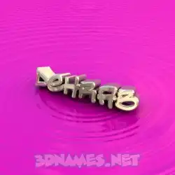 dehrab in Pink Graffiti style - 3D name wallpaper