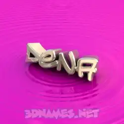 dena in Pink Graffiti style - 3D name wallpaper