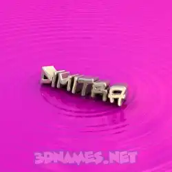 dimitra in Pink Graffiti style - 3D name wallpaper
