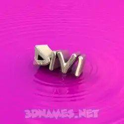 divi in Pink Graffiti style - 3D name wallpaper