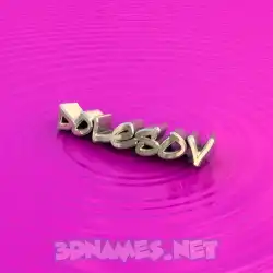 dolesov in Pink Graffiti style - 3D name wallpaper