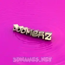 doomerz in Pink Graffiti style - 3D name wallpaper