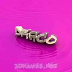 draco in Pink Graffiti style - 3D name wallpaper