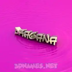 dragana in Pink Graffiti style - 3D name wallpaper