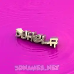duhela in Pink Graffiti style - 3D name wallpaper