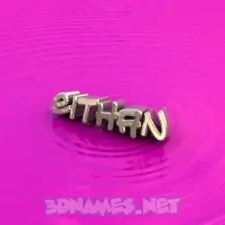 eithan in Pink Graffiti style - 3D name wallpaper