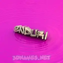 enduri in Pink Graffiti style - 3D name wallpaper