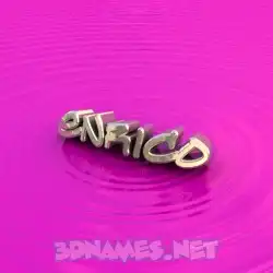 enrico in Pink Graffiti style - 3D name wallpaper