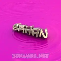 erhan in Pink Graffiti style - 3D name wallpaper