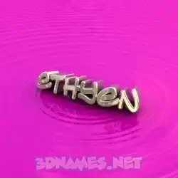 ethyen in Pink Graffiti style - 3D name wallpaper