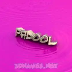 fadool in Pink Graffiti style - 3D name wallpaper