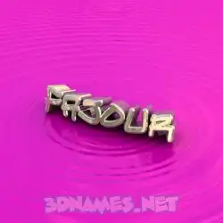 fajour in Pink Graffiti style - 3D name wallpaper