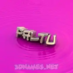 faltu in Pink Graffiti style - 3D name wallpaper