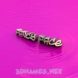 fancy face in Pink Graffiti style - 3D name wallpaper