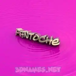 fantoche in Pink Graffiti style - 3D name wallpaper