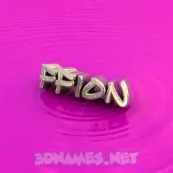 ffion in Pink Graffiti style - 3D name wallpaper