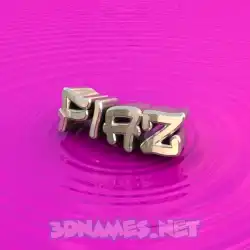 fiaz in Pink Graffiti style - 3D name wallpaper