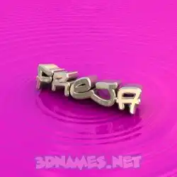 freja in Pink Graffiti style - 3D name wallpaper