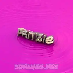 fritzie in Pink Graffiti style - 3D name wallpaper