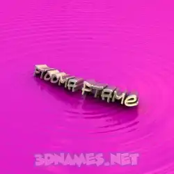 ftooma ftame in Pink Graffiti style - 3D name wallpaper