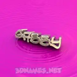 gabby in Pink Graffiti style - 3D name wallpaper