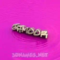 gamoor in Pink Graffiti style - 3D name wallpaper