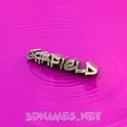 garfield in Pink Graffiti style - 3D name wallpaper