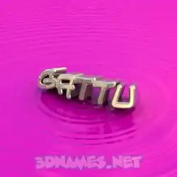 gattu in Pink Graffiti style - 3D name wallpaper
