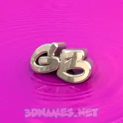 gb in Pink Graffiti style - 3D name wallpaper