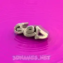 ged in Pink Graffiti style - 3D name wallpaper