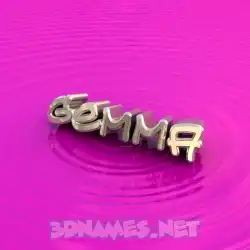gemma in Pink Graffiti style - 3D name wallpaper
