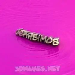 gerasimos in Pink Graffiti style - 3D name wallpaper