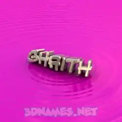 ghaith in Pink Graffiti style - 3D name wallpaper