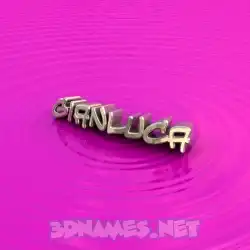 gianluca in Pink Graffiti style - 3D name wallpaper
