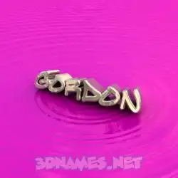 gordon in Pink Graffiti style - 3D name wallpaper