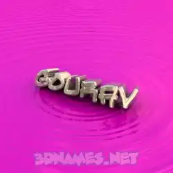 gourav in Pink Graffiti style - 3D name wallpaper
