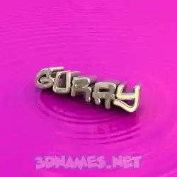 guray in Pink Graffiti style - 3D name wallpaper