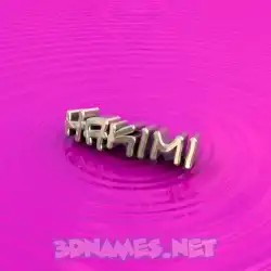hakimi in Pink Graffiti style - 3D name wallpaper