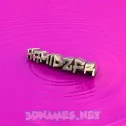 hamidzfr in Pink Graffiti style - 3D name wallpaper