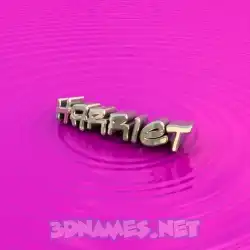harriet in Pink Graffiti style - 3D name wallpaper