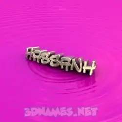 hassanh in Pink Graffiti style - 3D name wallpaper