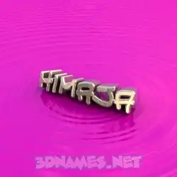 himaja in Pink Graffiti style - 3D name wallpaper