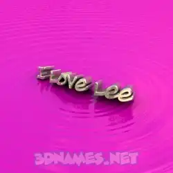 i love lee in Pink Graffiti style - 3D name wallpaper